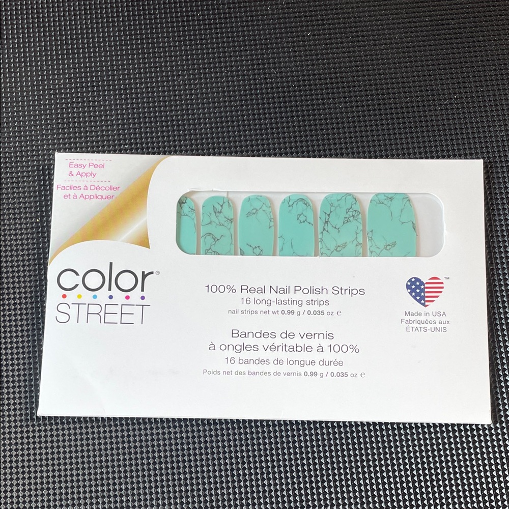 Color Street Mint Marble Nail Strips